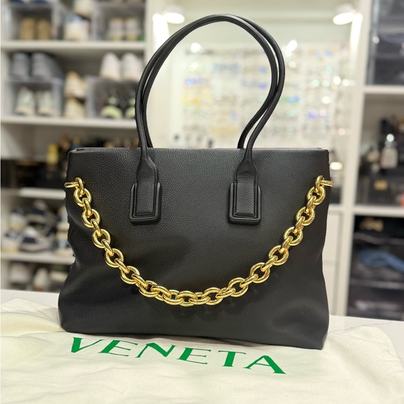Bottega Veneta Mount Leather Chain Tote Bag - New - Picture 1 of 12